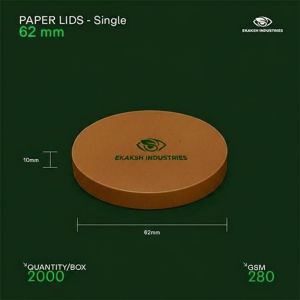 62mm Single Layer Paper Bowl Lid