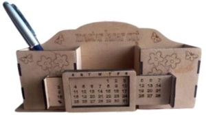 MDF Wooden Pen Stand For Desk