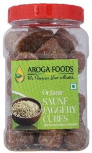 Aroga Foods Organic Saunf Jaggery Cubes
