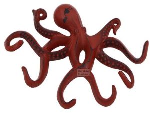 Keys Hook, Decorative Wall Mounted Nautical Wall Rack, Antique Finish Key Holder Hook, Cast Metal Hanger for Coat, Hand Towel, Bathrobe,