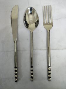 3 Pieces Stainless Steel Silver Cutlery Set