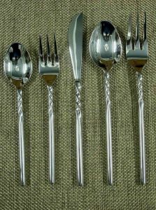 5 Piece Polished Stainless Steel Cutlery Set