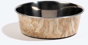 Marble Steel PET Feeder Bowl