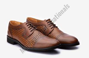 Brown Handcrafted Premium Leather Lace Up Shoes