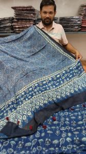 Exclusive Maheshwari Silk Unstitched Suit Casual Wear Free Size