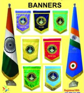 Cotton Navy Table Flag, Brand Name : crown crafts