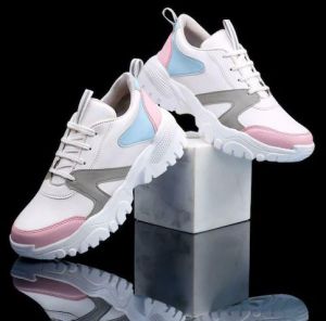 Synthetic Rubber Polymers Party Wear Girls Casual Sports Shoes
