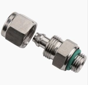 Stainless Steel Push On Male Parallel Connector