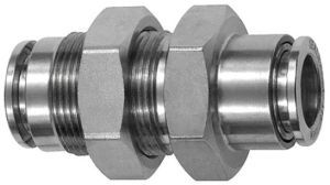 Stainless Steel Push In Bulkhead Union