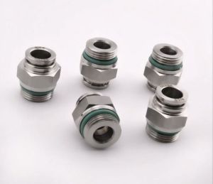 Stainless Steel Push In Male Parallel Connector