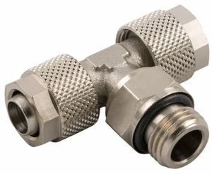 Stainless Steel Push On Parallel Male Branch Tee