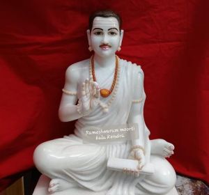 White Marble Guru Ji Basaveshwara  Statue