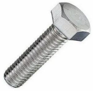 Polished Stainless Steel Hex Head Bolt