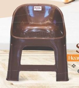 Polished Plastic Plain Muraj Shell Chair, Color : Brown Standard