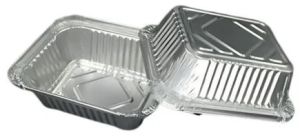 Aluminum Aluminium Foil Container 100ml, Color : Silver