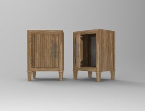 Single Door Wooden Storage Cabinet