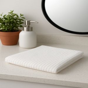 Plain Bamboo Hand Towels, Color : White for Hotel, Bath