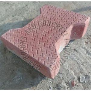 60mm Red Dumble Cement Paver Blocks for Outdoor Flooring