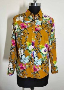 Modal Satin Women Floral Print Tunic