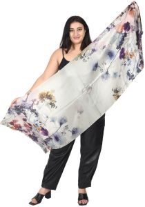 Wool Silk Digital Printed Lightweight Scarves