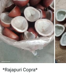 Dry Firm Wati Black Rajapuri Copra Coconut, Color : White