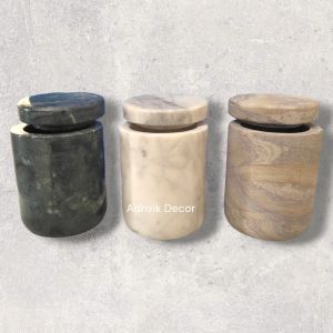 180ml Marble Candle Jar with Lid
