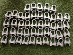 Manual Galvanized Aluminium 24 Mm Wire Rope Clamp