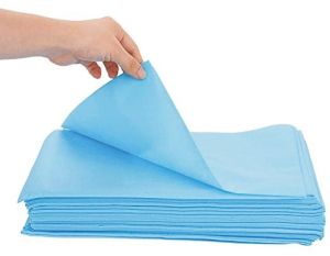 Cotton Hospital Pillow Covers, Color : Blue Plain