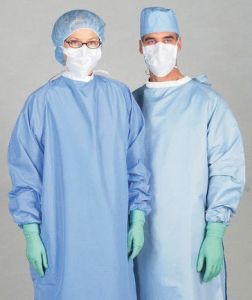 Cotton Surgeon Medical Gowns, Color : Blue for Hospital, Surgical