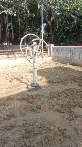 Polished Metal Outdoor Gym Shoulder Wheel, Brand Name : Riogrand