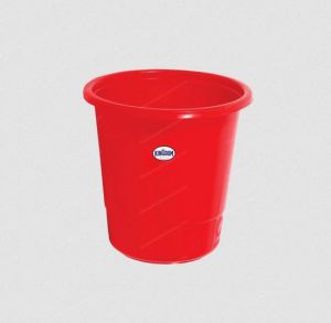 Red Plastic Bucket Dustbin, Capacity : 8-12 Liters