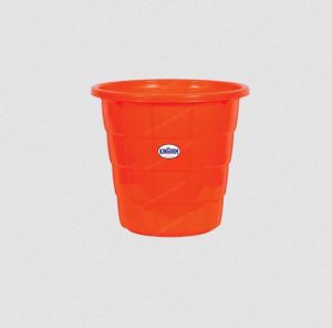 Round Orange Plastic Dustbin, Capacity : 8 Liters
