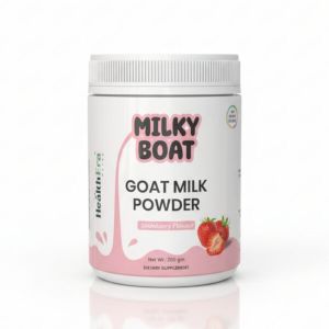 Milky Boat Strawberry Flavour Goat Milk Powder