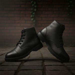 Leather Ammunition Boots, Color : Black 10, 11, 5, 6, 7, 8, 9