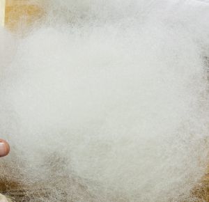 Siliconized Polyester Staple Fiber, Color : Off White, White