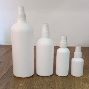 White Plastic Spray Bottles, Shape : Round for Storing Liquid