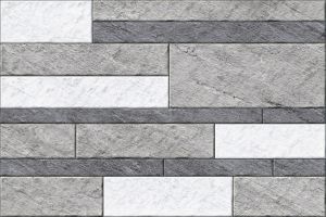 200x300mm Grey Modular Stone Pattern Ceramic Wall Tile