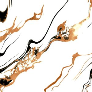 400×400mm Abstract Fusion Black & Golden Vein Ceramic Tile