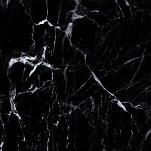 400×400mm Deep Nero Marble High Contrast Ceramic Tile