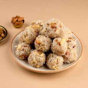 Dry Fruits 1 Kg Herbal Dink Laddu, Packaging Type : Zip Pouch