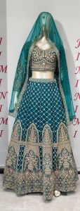 Elegant Velvet Deluxe Embroidered Lehanga Choli