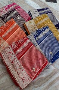 Multicolor Heavy Embroidery Saree