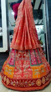 Premium Embroidered Dola Silk Wedding Lehenga