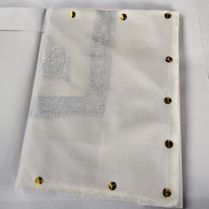 Super Turma Kashmiri Handmade Scarf, Color : White 9 Base )