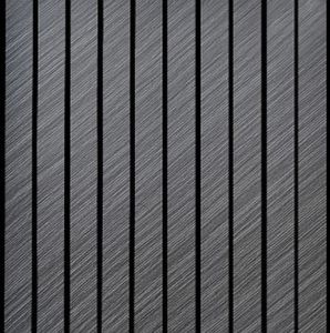 9L-138 Wood Grey Finish PVC Fluted Louvers Panel