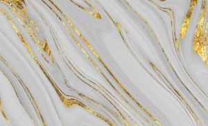 SD-1507 White and Golden Digital UV PVC Marble Sheet