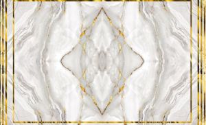 SD-1527 Digital Golden Grey UV PVC Marble Sheet