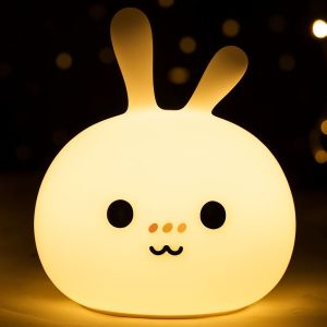 Cute Little Bunny Night Lamp, Power Source : Rechargeable Battery