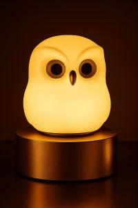 Silicone Owl Night Lamp Standard for Bedroom, Nursery, Living Room