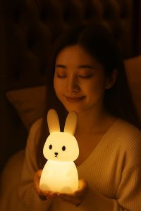 Silicone Sitting Rabbit Night Lamp